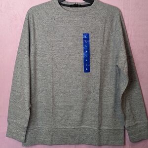 Banana Republic Heather Gray Knit Crew Neck Pullover Sweatshirt size Large